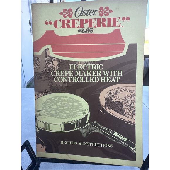 Oster Creperie Electric Book Crepe Maker With Controlled Heat. - Picture 1 of 8